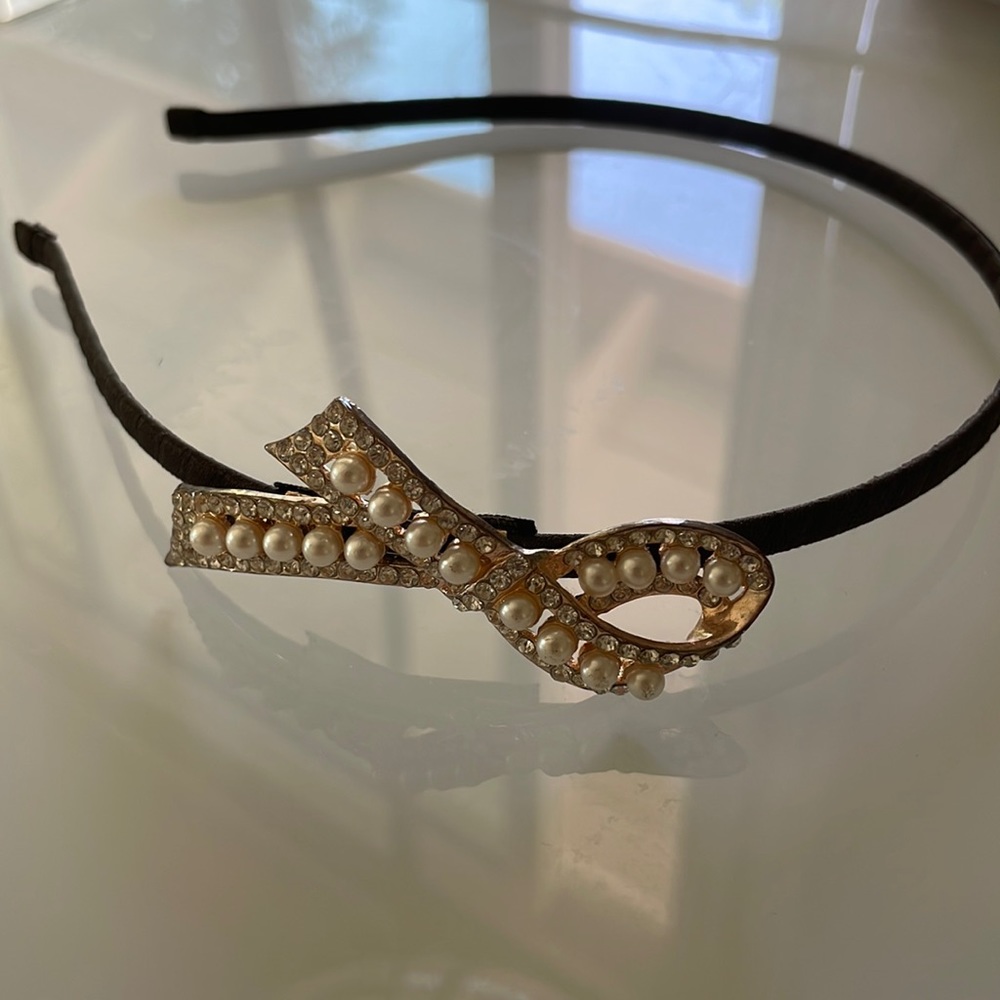 handmade pearl headband